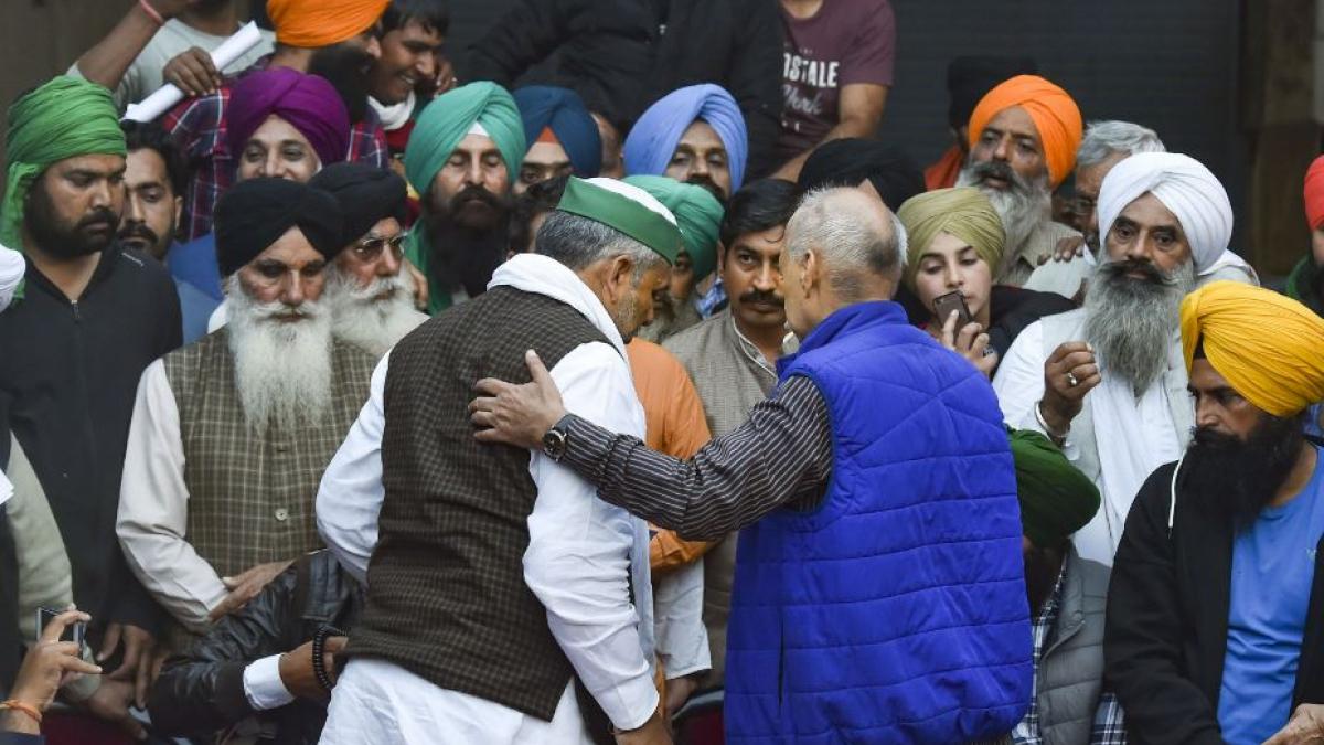 सिंघु बॉर्डर पर तैनात दो आईपीएस कोरोना पॉजिटिव (पीटीआई)