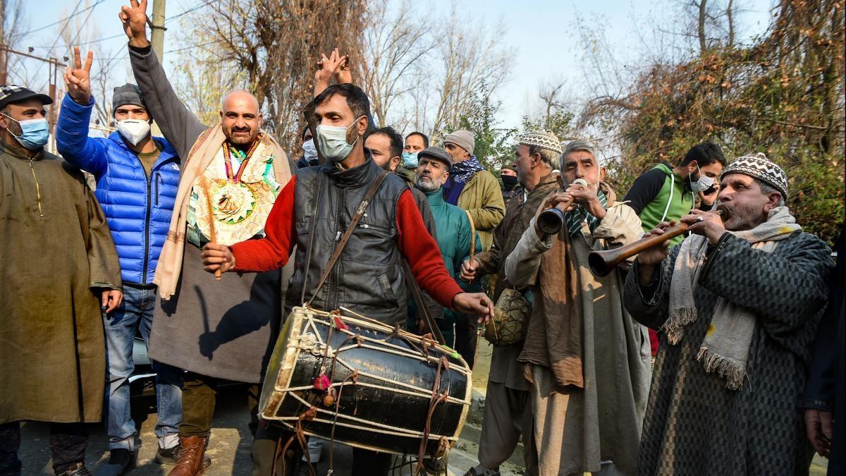 जम्मू-कश्मीर में डीडीसी चुनाव की जीत का जश्न