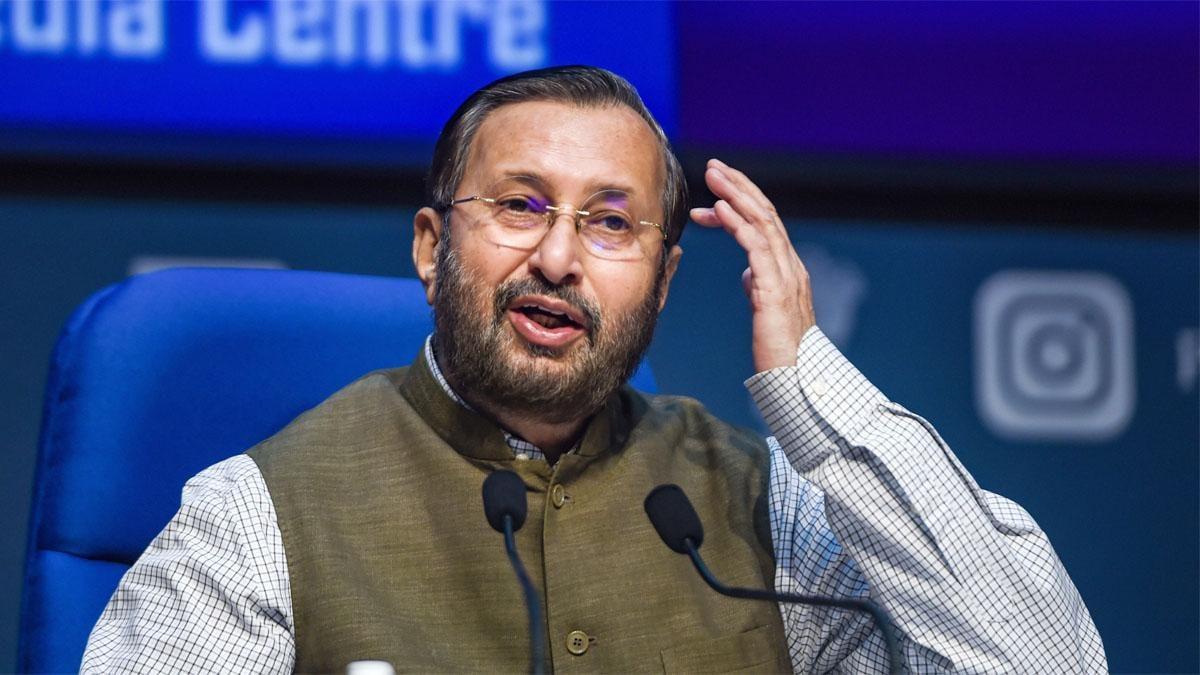 केंद्रीय मंत्री प्रकाश जावड़ेकर (फोटो- PTI)