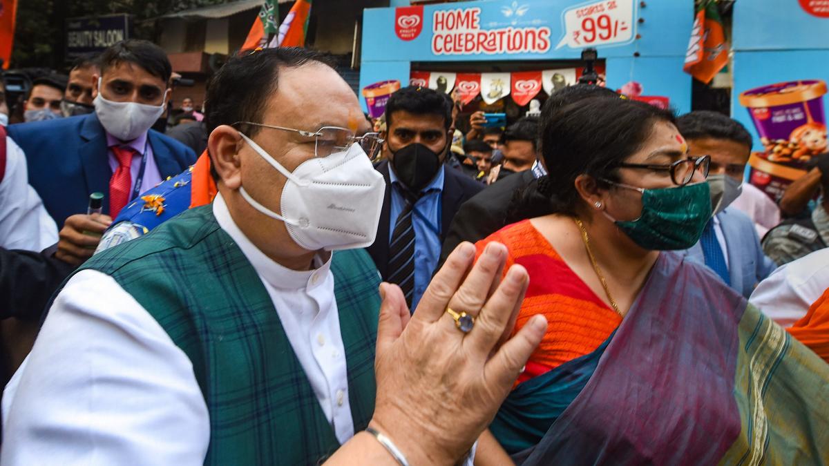 कोलकाता दौरे पर बीजेपी अध्यक्ष जेपी नड्डा (फोटो-PTI)