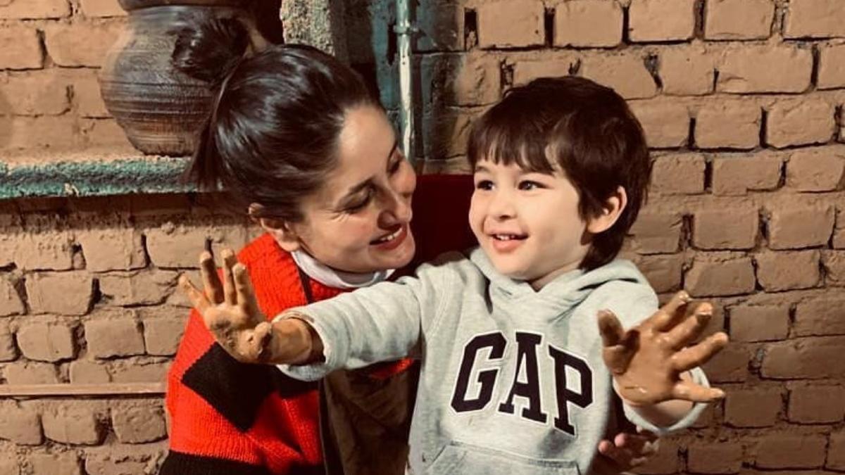 करीना कपूर खान और तैमूर अली खान 