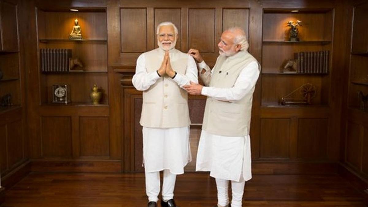 मैडम तुसाद म्यूजियम में लगी पीएम मोदी की मूर्ति (फोटो-madametussauds.com)