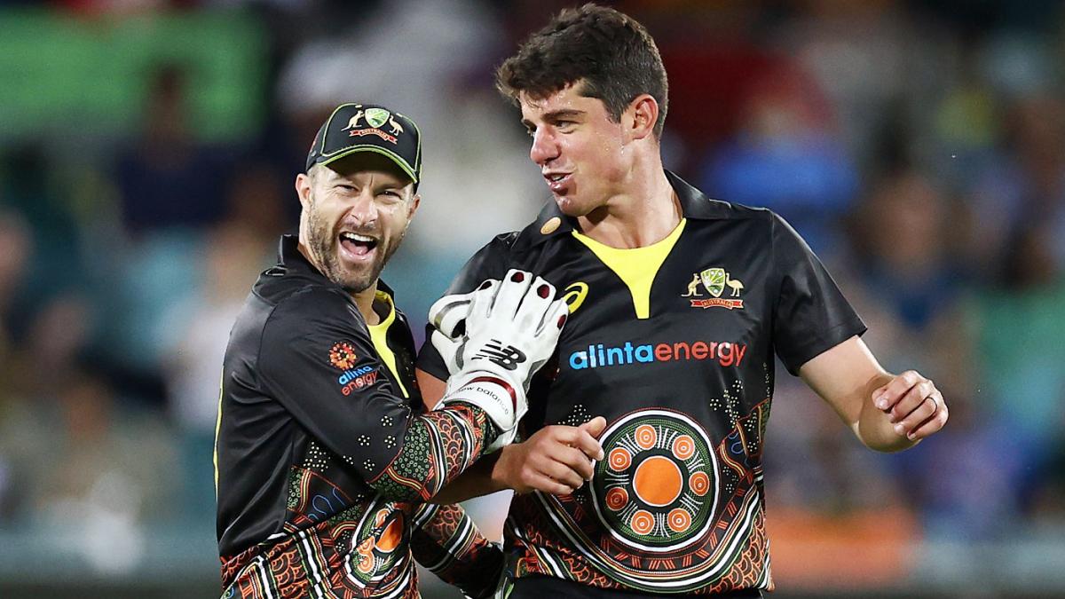 Matthew Wade and Moises Henriques (Getty)