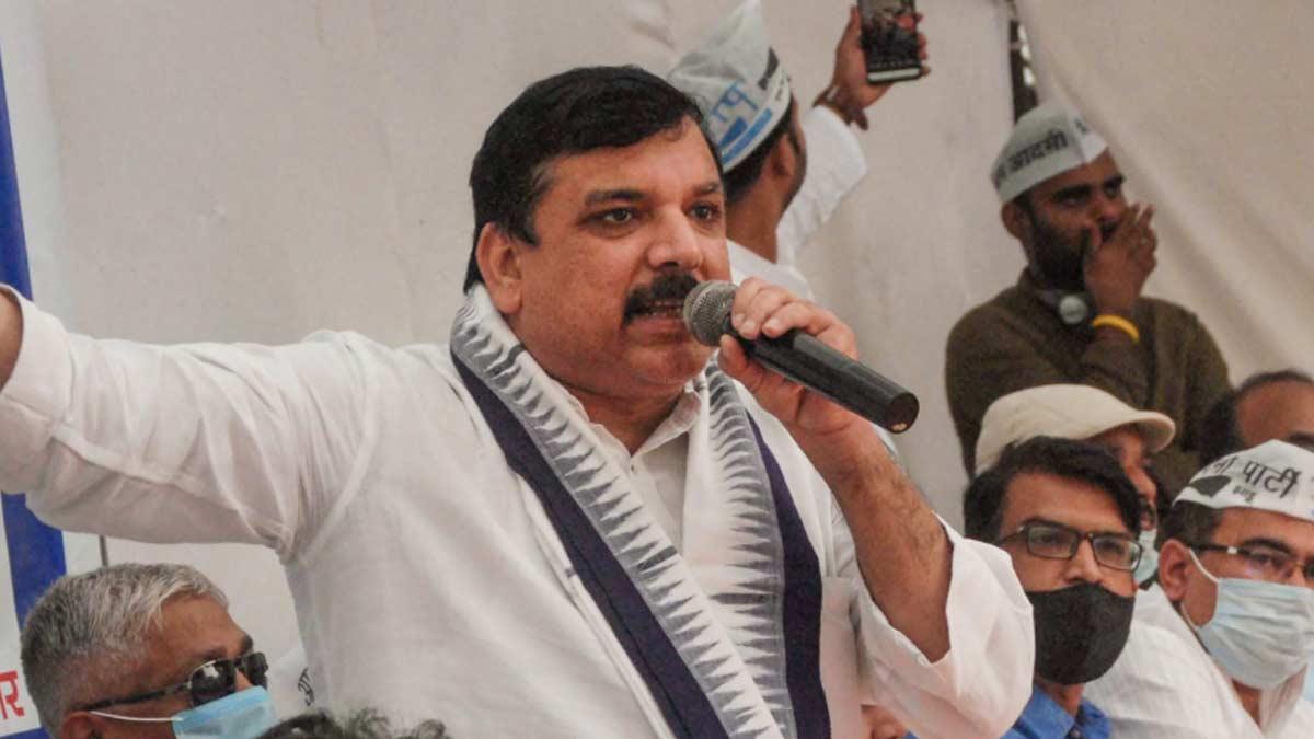 AAP सांसद संजय सिंह ने बीजेपी पर साधा निशाना (फाइल-पीटीआई)