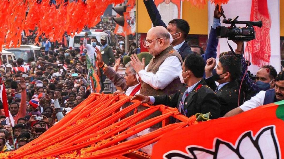 अमित शाह ने बंगाल में ममता बनर्जी पर निशाना साधा है. (फोटो-PTI)