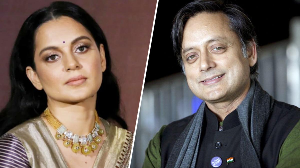 कंगना रनौत-शश‍ि थरूर 