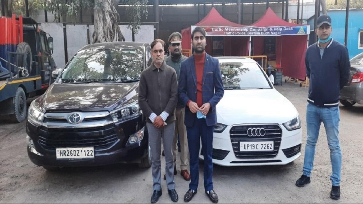 पुलिस की गिरफ्त में आरोपी 