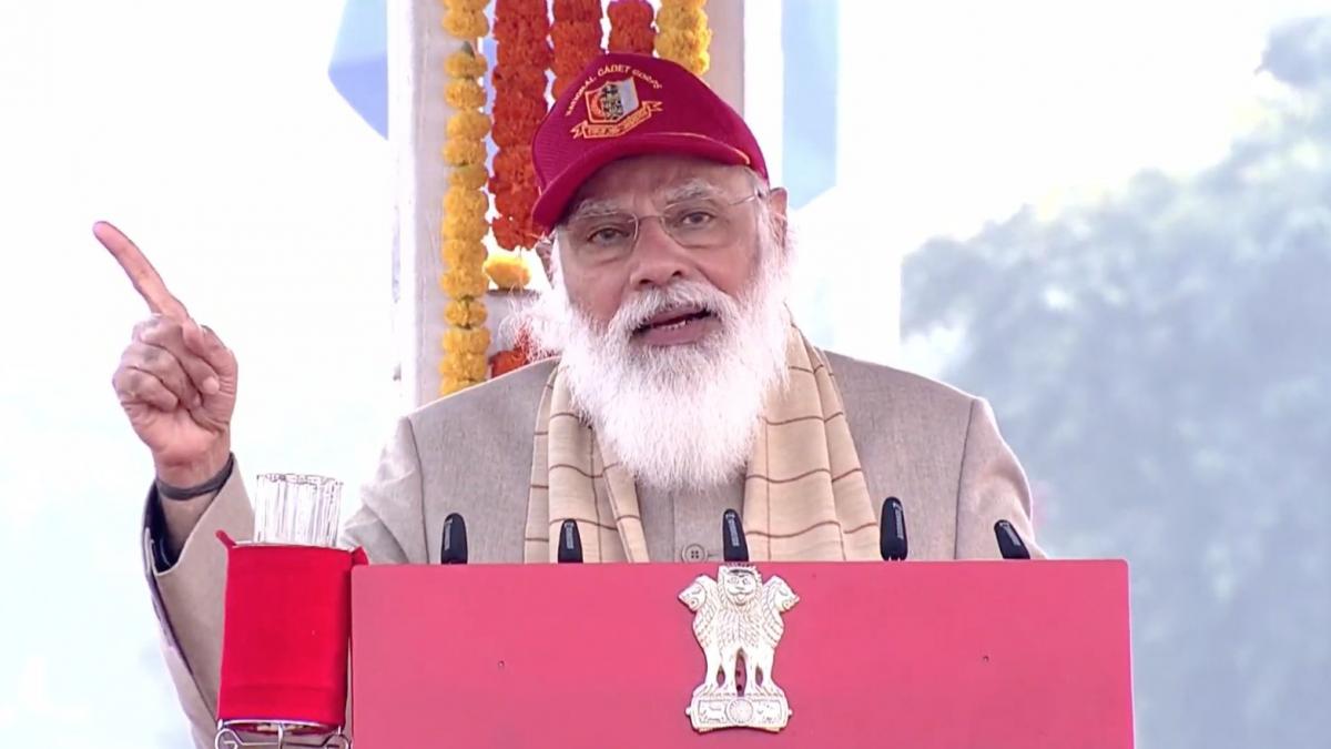 एनसीसी के कार्यक्रम में प्रधानमंत्री नरेंद्र मोदी