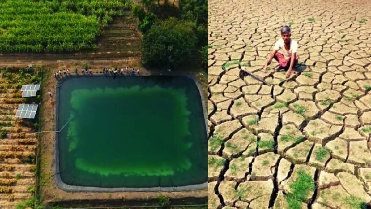 सूखे से परेशान इस गांव में आज जगह-जगह तलाब नजर आते हैं