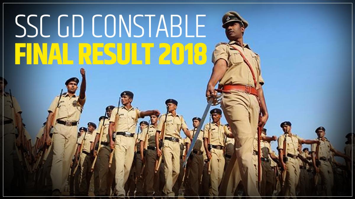 SSC GD Constable Final Result 2018
