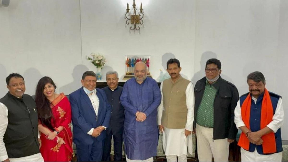 शनिवार को टीएमसी के बागी नेताओं ने की थी अमित शाह से मुलाकात 