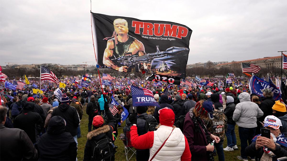 अमेरिका में ट्रंप समर्थकों का हंगामा (फोटो-AP)