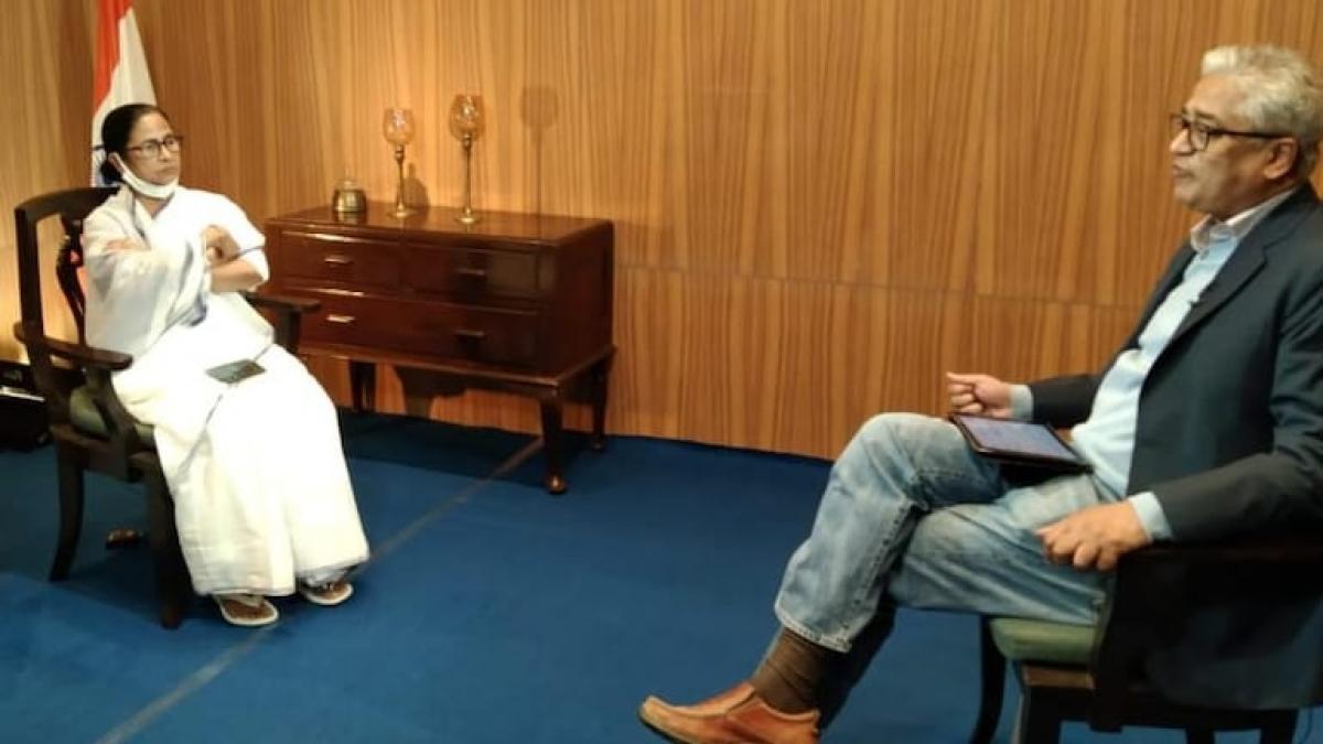 ममता बनर्जी और राजदीप सरदेसाई