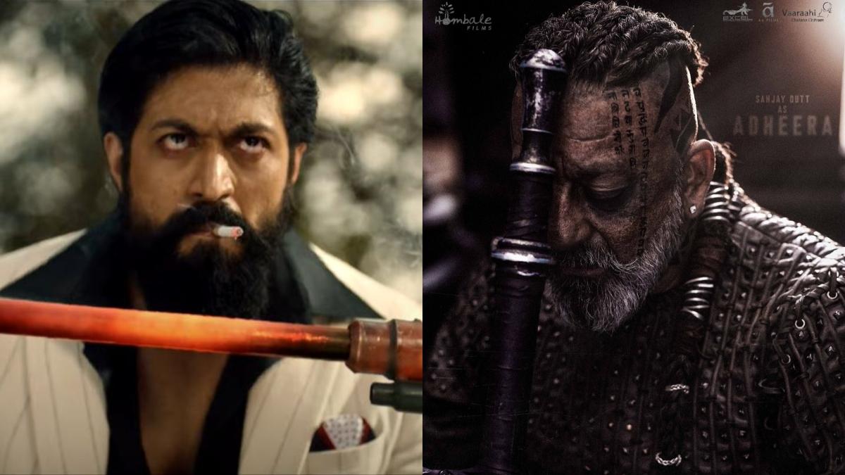 केजीएफ 2 में यश और संजय दत्त 