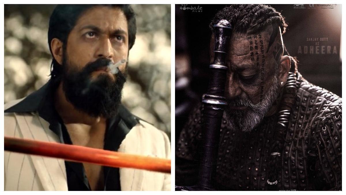 KGF 2 में यश और संजय दत्त 