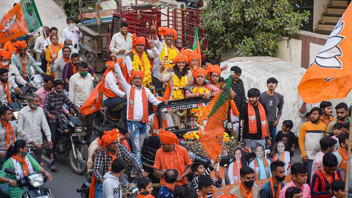 गुजरात नगर निगम चुनाव के आए फाइनल नतीजे, जानिए किसे मिली कितनी सीट - Gujarat Municipal Election Final Result BJP Congress AAP AIMIM - AajTak