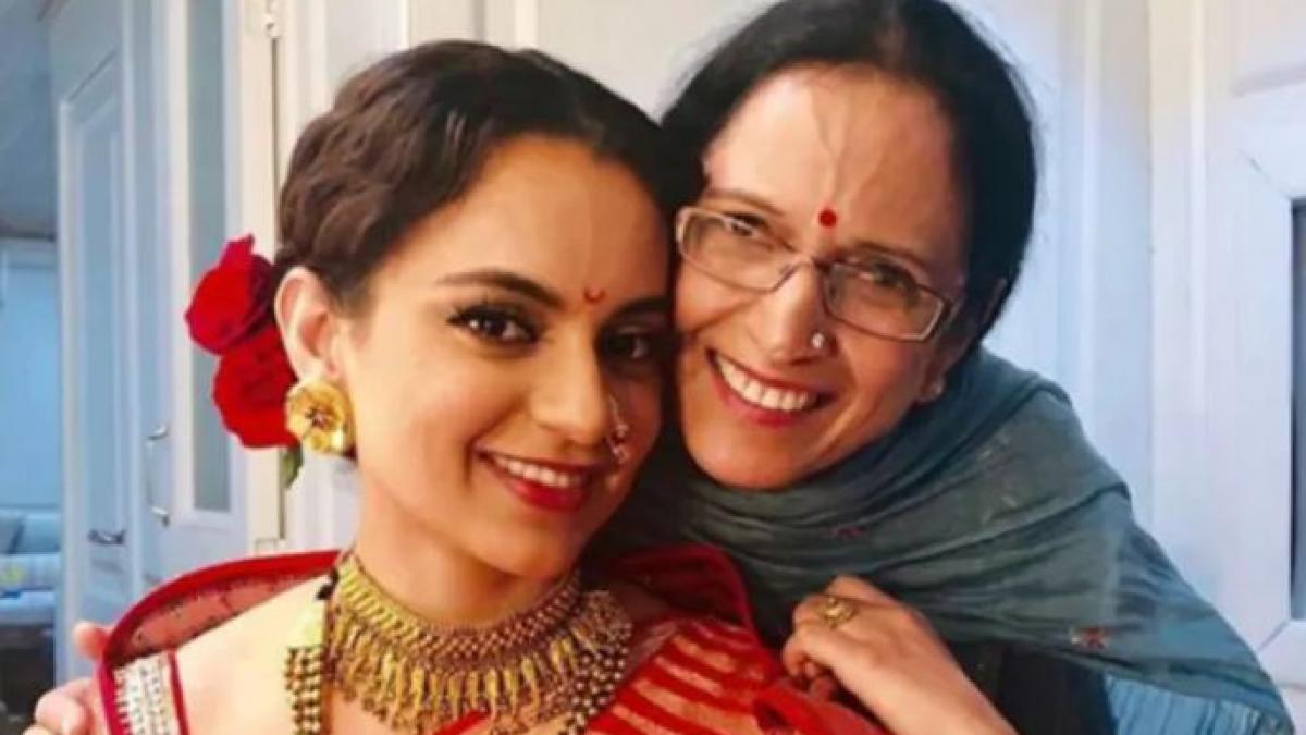 मां संग कंगना रनौत