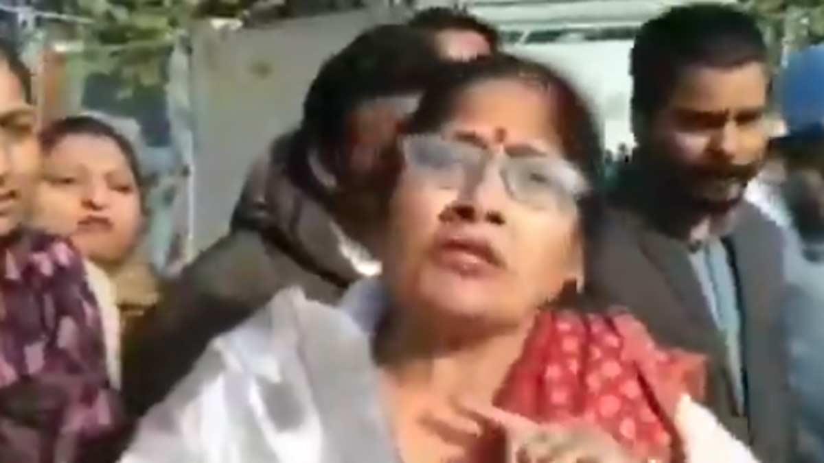 बीजेपी उम्मीदवार किरण कौर (वीडियो ग्रैब)