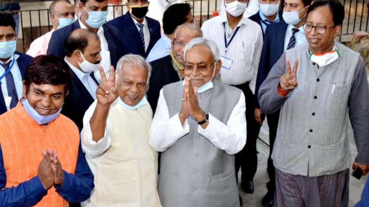 मुकेश सहनी, जीतनराम मांझी, नीतीश कुमार