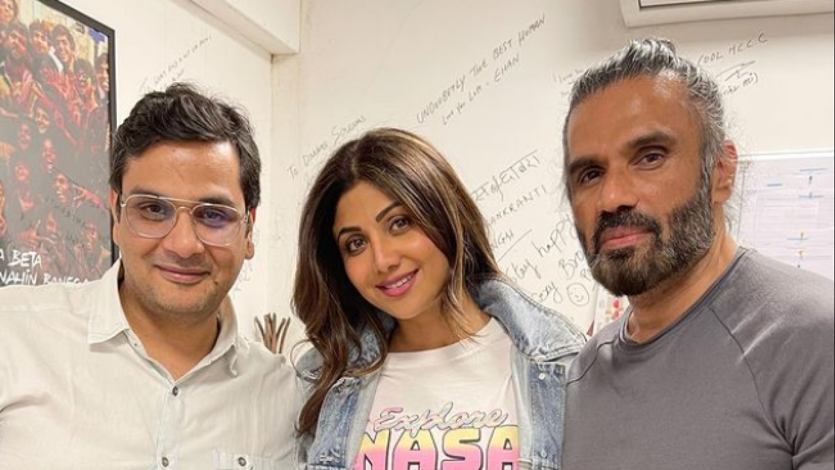 श‍िल्पा-सुनील और मुकेश छाबड़ा 