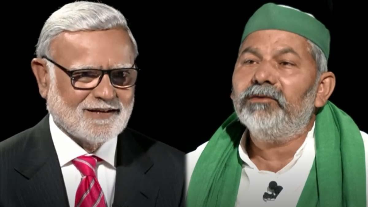 'सीधी बात' प्रोग्राम में राकेश टिकैत