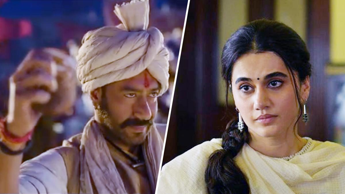 तानाजी (अजय देवगन) - थप्पड़ (तापसी पन्नू) 