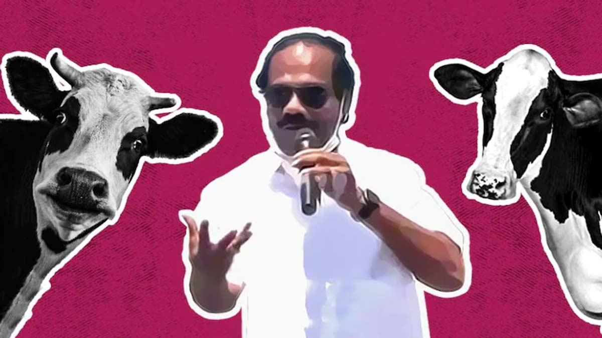 DMK उम्मीदवार डिंडीगुल लियोनी की विवादित टिप्पणी (क्रेडिट-राहुल गुप्ता/ITGD)