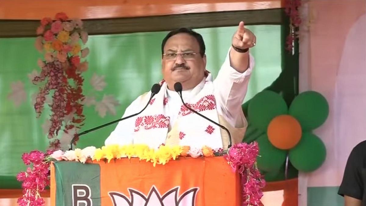 कोतुलपुर की सभा में जेपी नड्डा ने यह ऐलान किया. (फोटो-ट्विटर)