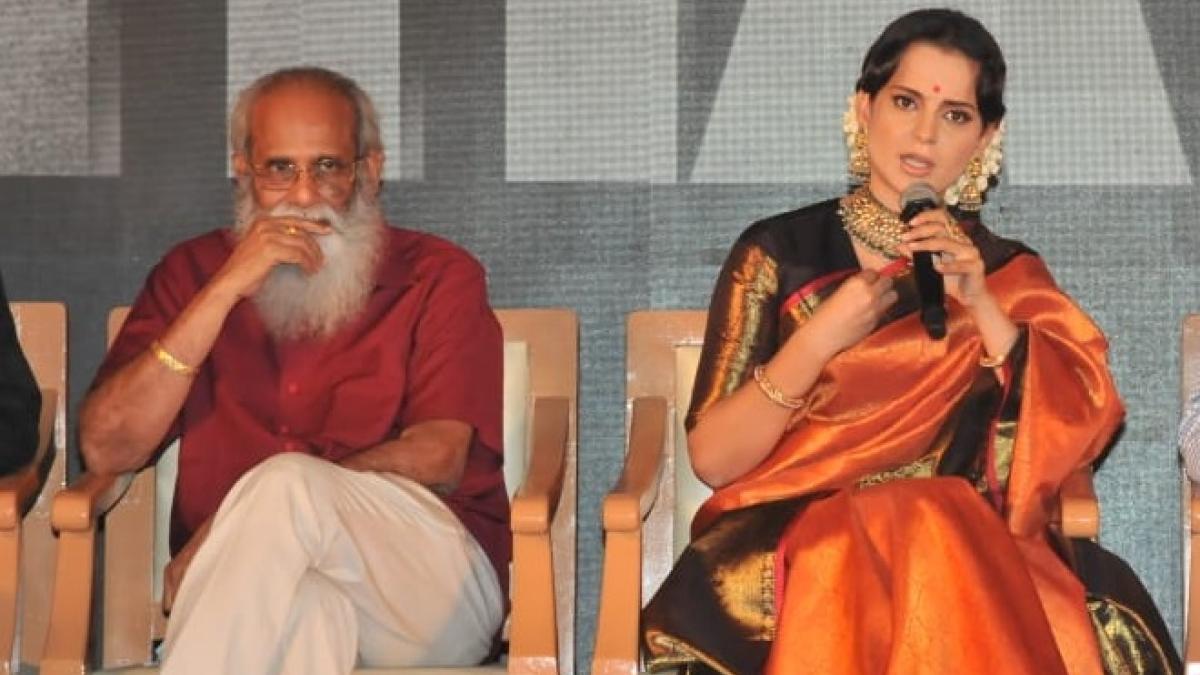 के वी विजयेंद्र प्रसाद और कंगना रनौत