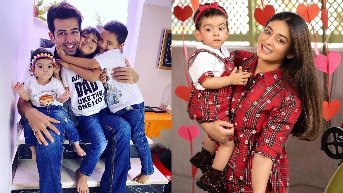 बच्चों तारा, खुशी और राजवीर के साथ जय भानुशाली और माही विज