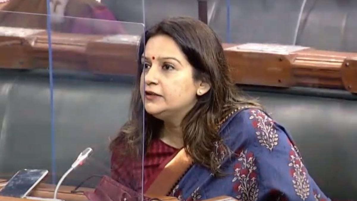 शिवसेना सांसद प्रियंका चतुर्वेदी ने सदन में उठाई आवाज (फोटो: RSTV)