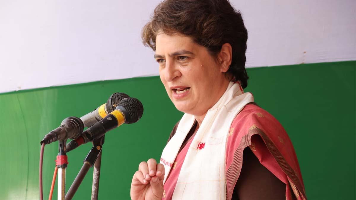 प्रियंका गांधी ने बीजेपी पर साधा निशाना 