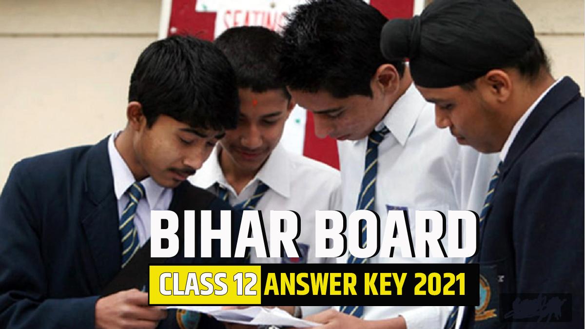 BSEB Bihar Board Class 12th Answer Key 2021: