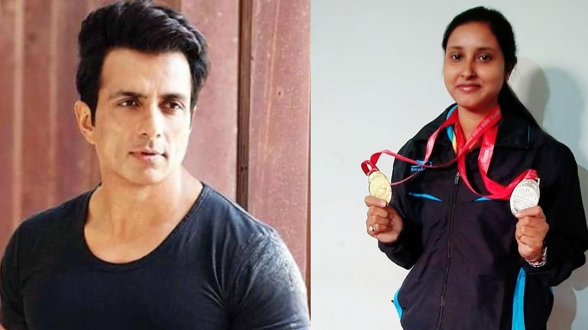 सोनू सूद और शूटिंग प्लेयर कोनिका लायक