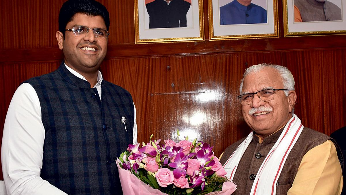 खुशी कितनी टिकाऊ मुख्यमंत्री मनोहर लाल खट्टर और उप-मुख्यमंत्री दुष्यंत चौटाला