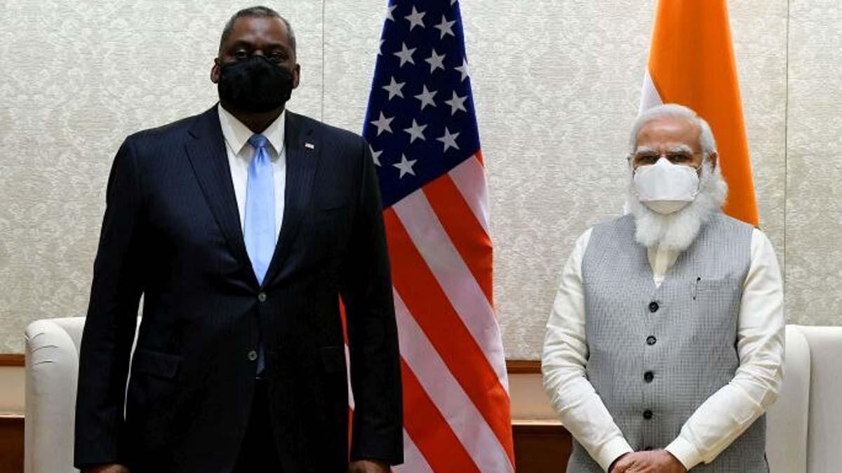 पीएम मोदी से मिले अमेरिकी रक्षा मंत्री ऑस्टिन