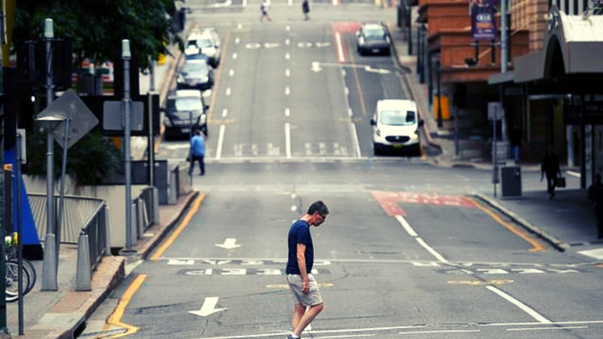 30 मार्च, 2021को ब्रिस्बेन में लगे लॉकडाउन के दौरान की एक तस्वीर (photo-reuters)