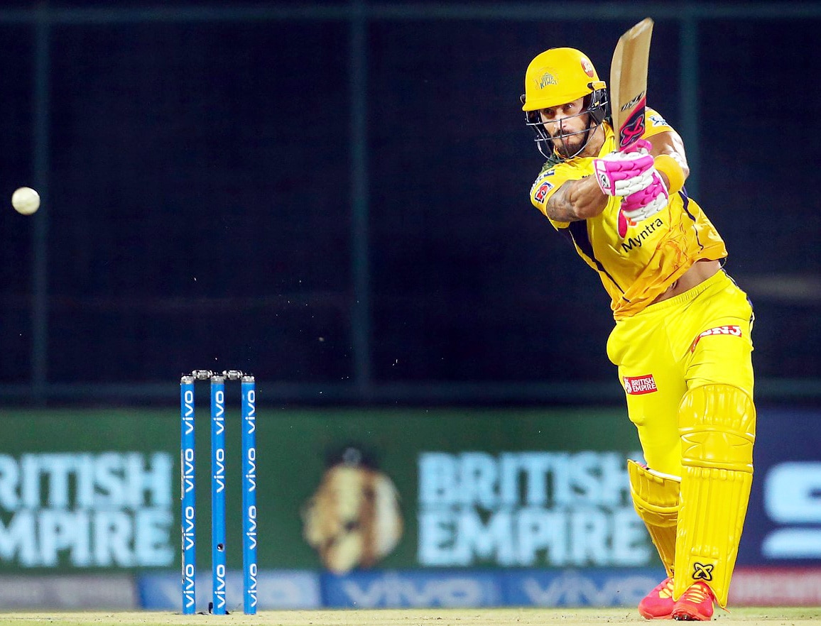 Faf du Plessis strokes his way to his third successive fifty-plus score (PTI)