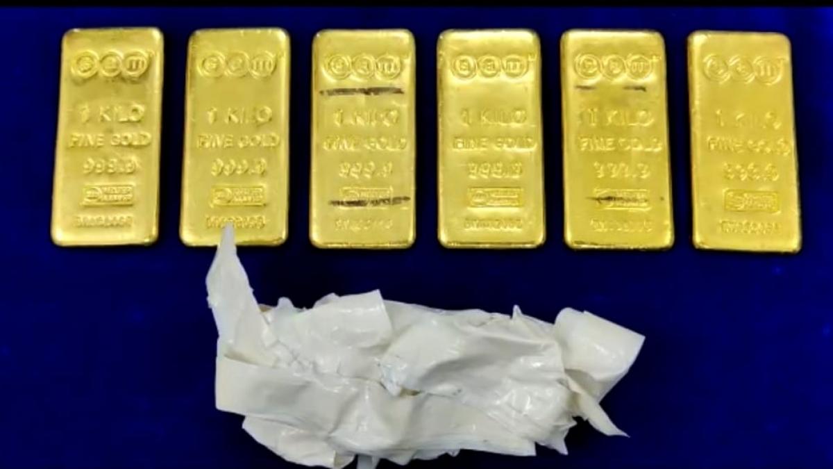 कस्टम  विभाग ने चेन्नई एयरपोर्ट से 6 किलो सोना पकड़ा  