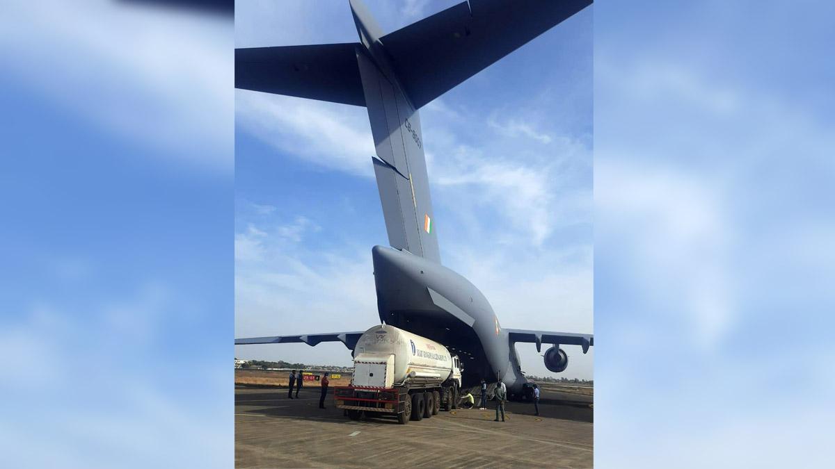 इंदौर को ऑक्सीजन देने का बीड़ा वायुसेना ने उठाया