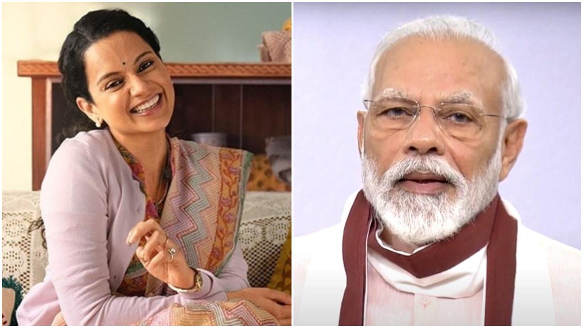 कंगना रनौत और पीएम नरेंद्र मोदी