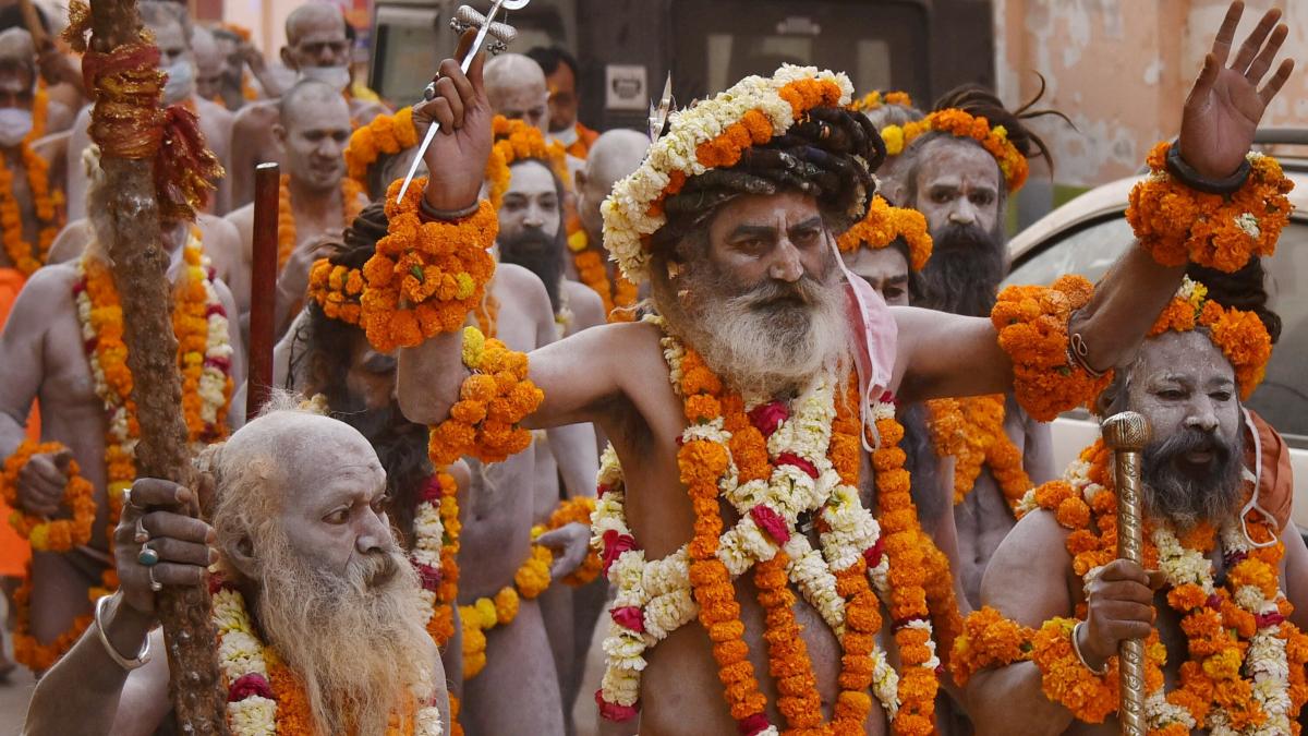 दूसरे शाही स्नान के लिए जाते साधु-संत (फोटो- PTI)