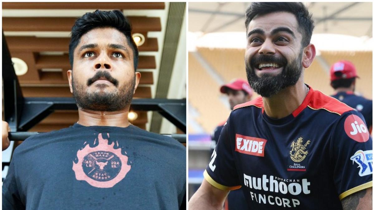 Sanju Samson and Virat Kohli (Twitter)