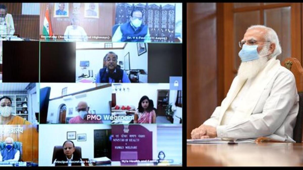 कोरोना के हालात पर PM मोदी ने हाईलेवल मीटिंग की, हेल्थ इन्फ्रास्ट्रक्चर का रिव्यू किया - PM narendra modi chairs high level meeting to review health infrastructure covid situation ...