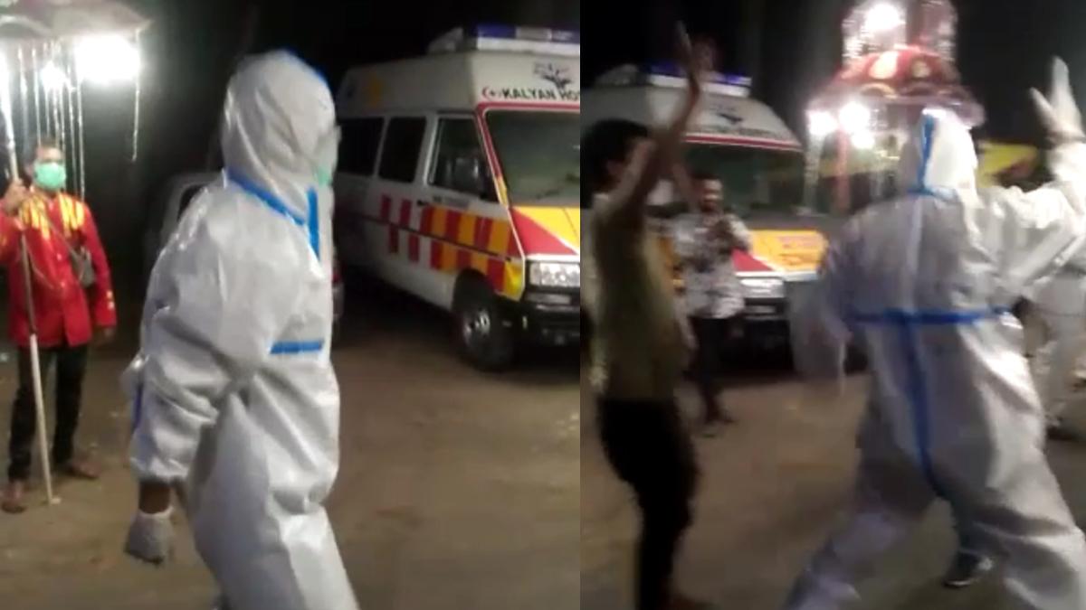 एंबुलेंस ड्राइवर का डांस वीडियो वायरल हो गया है. (फोटो- वायरल वीडियो)