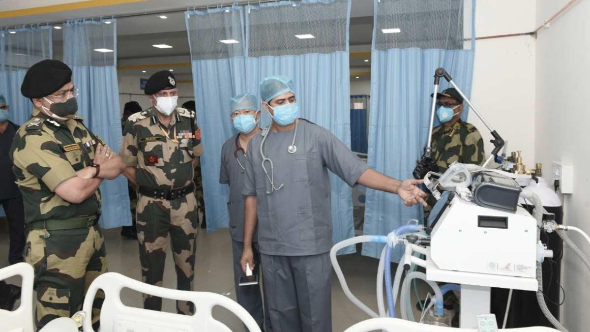 BSF ने 20 ऑक्सीजन बेड तैयार किए (ANI)