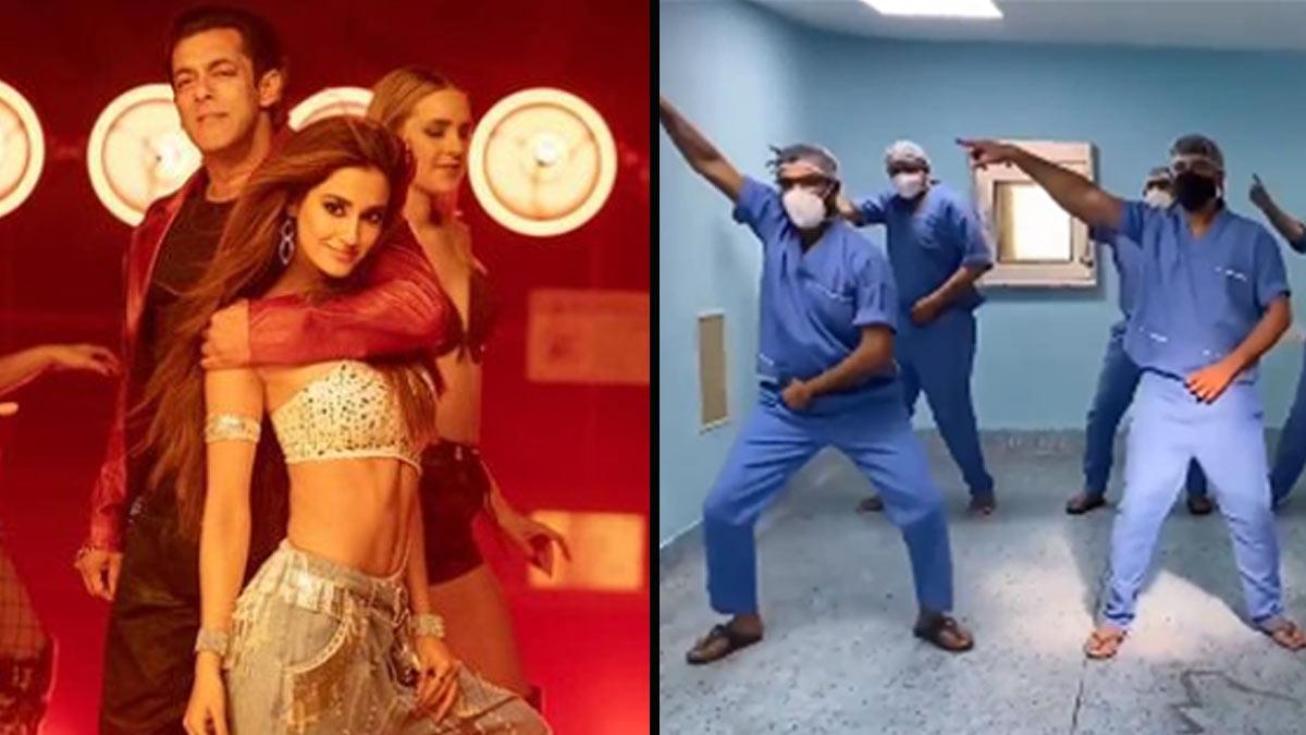 सलमान-द‍िशा, मेड‍िकल स्टाफ (सीटी मार गाने पर डांस करते हुए)