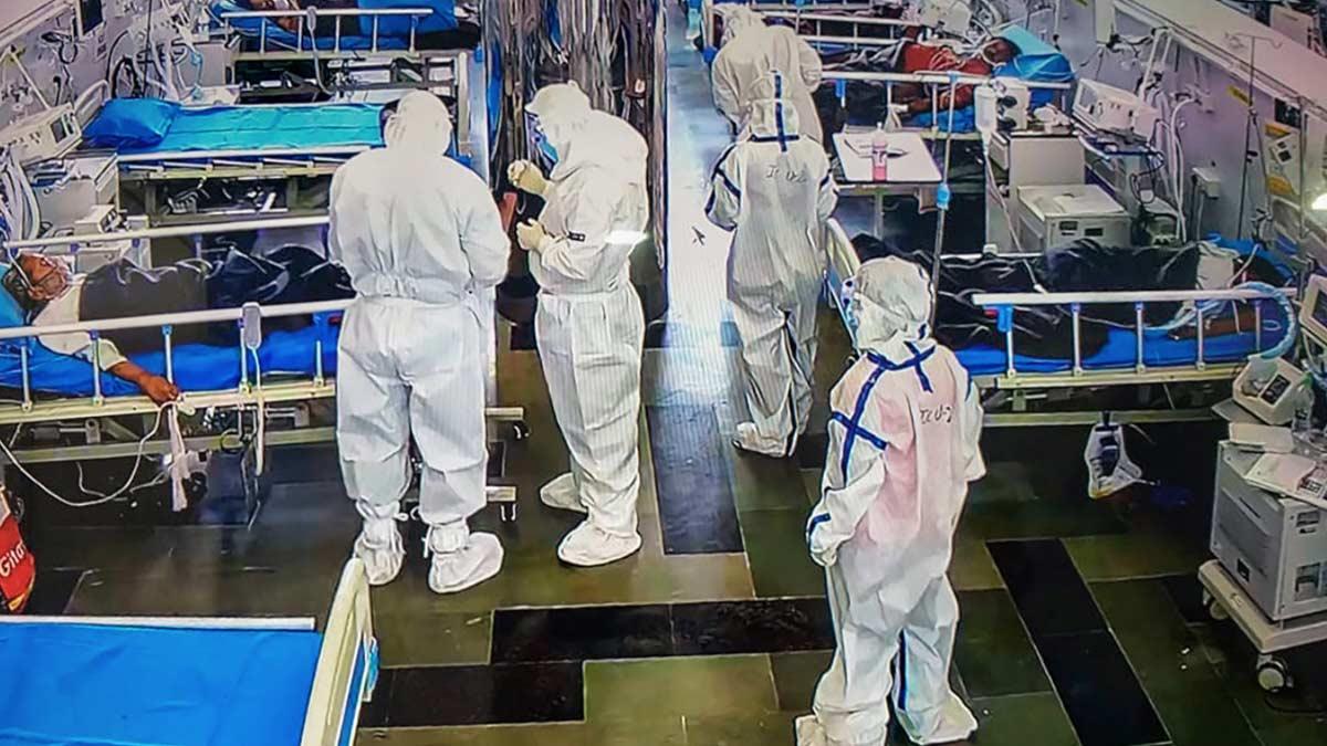 वाराणसी के अस्पताल का एक दृश्य (पीटीआई)