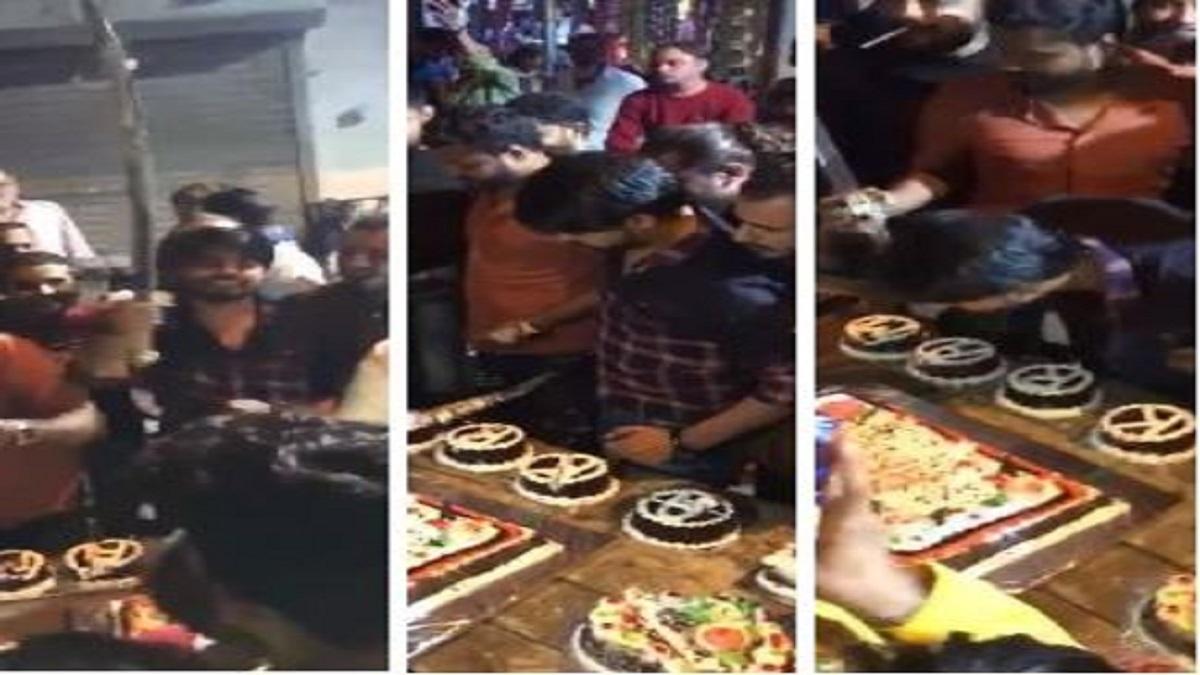 बर्थडे सेलिब्रेशन पर कोरोना गाइडलाइन की उड़ी धज्जियां