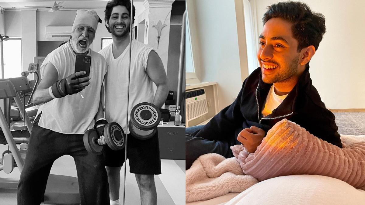 अमिताभ बच्चन और उनके नाती अगस्त्य नंदा